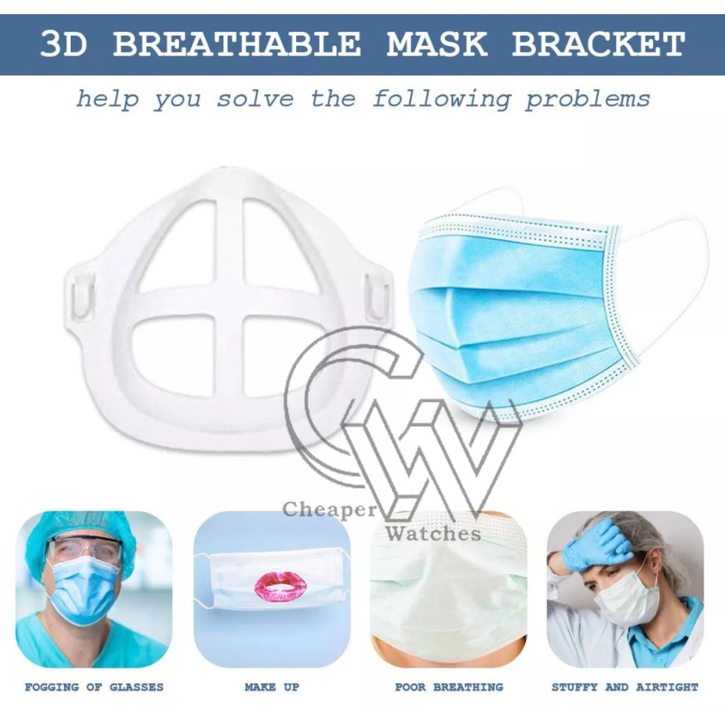 Cheaper-Peyangga Masker Pelindung Masker Mulut Anti Pengap Bracket Mask Termurah 1pcs