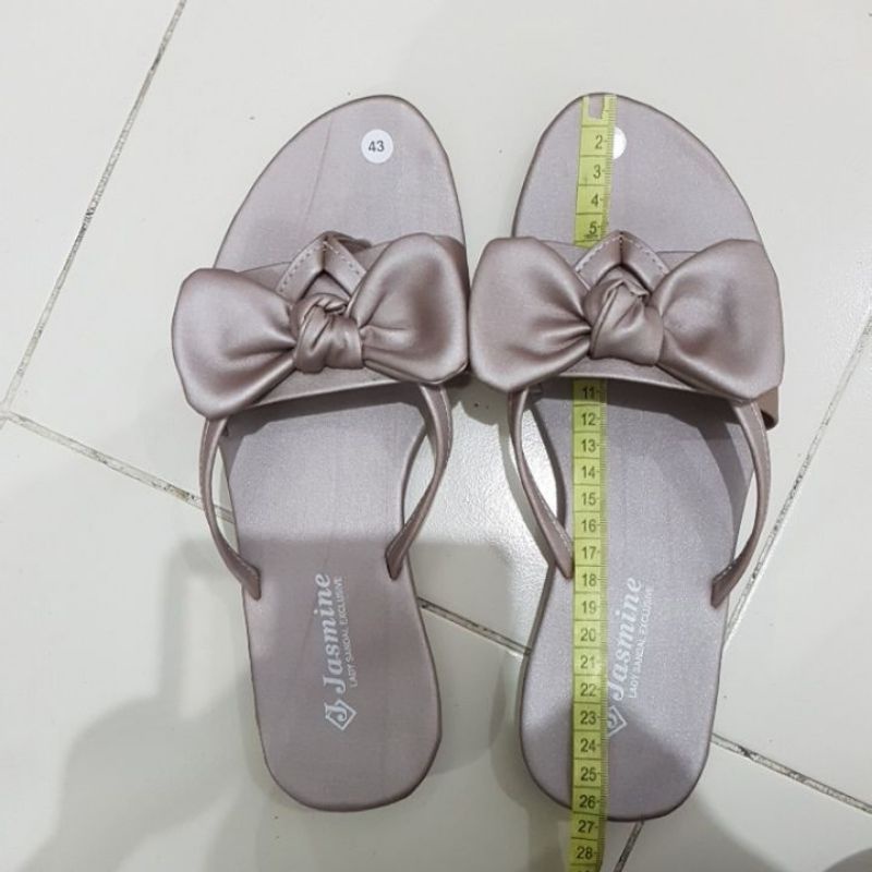 42-43 DAISY JEPIT Big Size Besar Sandal Jasmine JUMBO(G556)