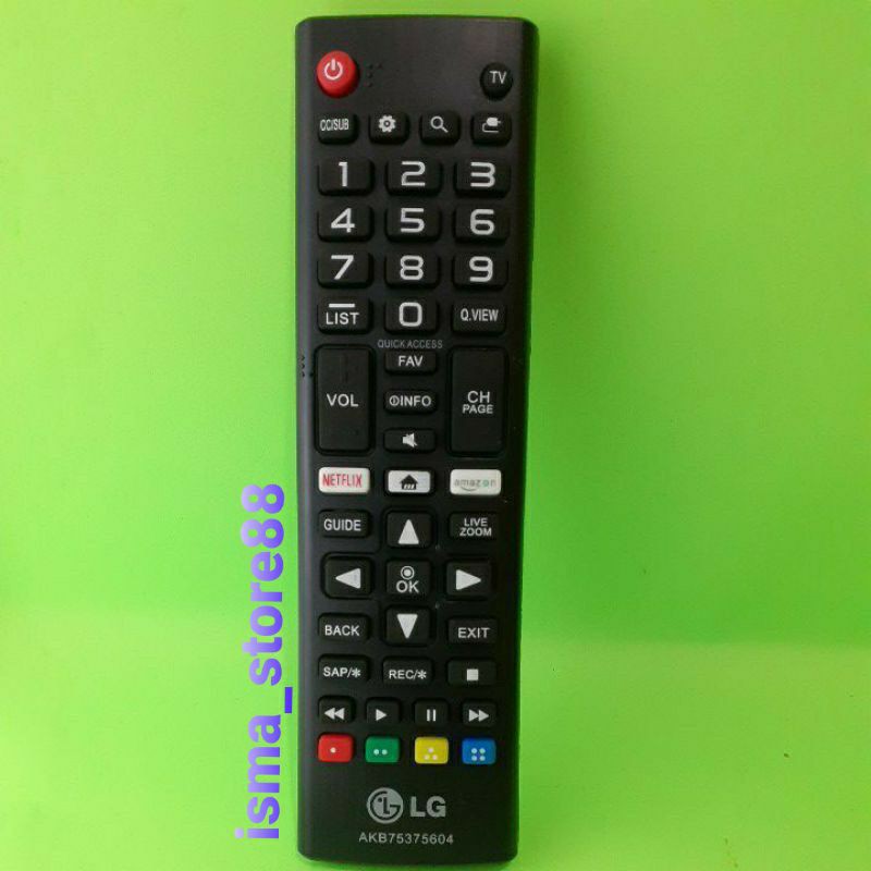 REMOT TV LG LCD LED NETFLIX AMAZON AKB75375604