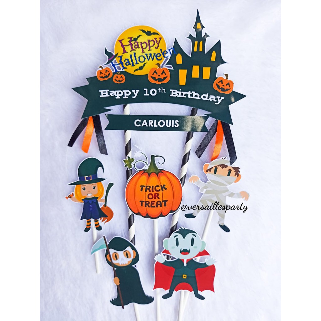 CakeTopperHalloween/HiasanKueHalloween/TusukanKueHalloween