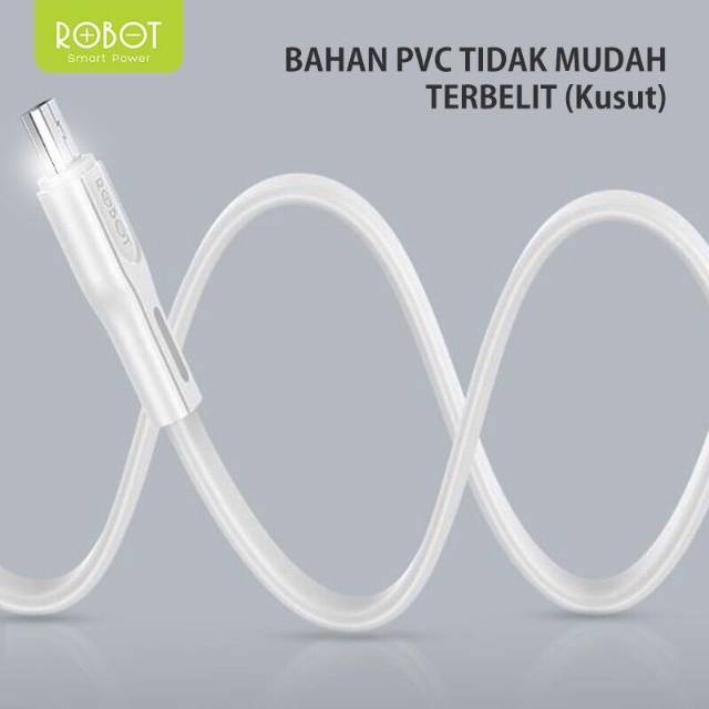 ROBOT Kabel Data RFM100 / RFL100 / RFC100 Type C Micro USB Lighting Cable Data - Garansi 1 Tahun