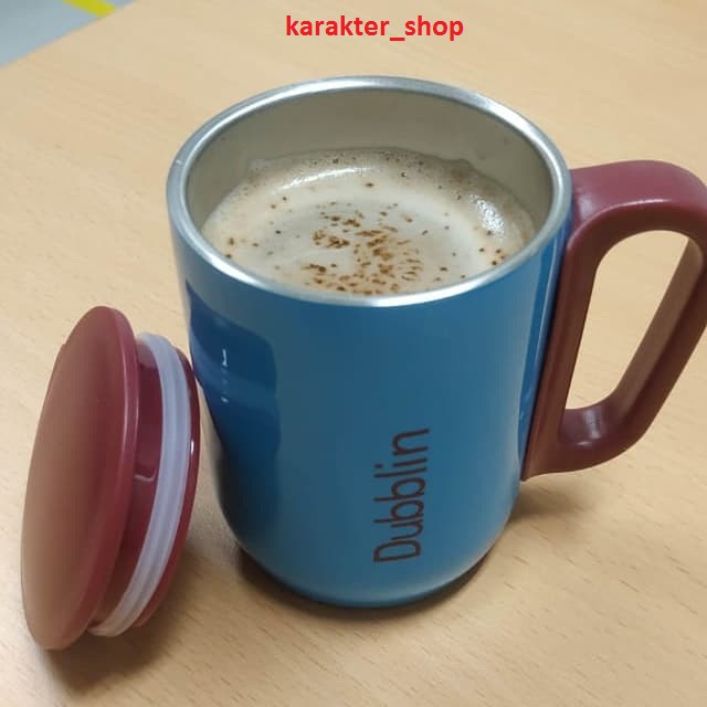 Mug Gelas Cangkir Tahan Panas Dubblin/3botol 220 ML Kopi Teh Stainless Stell