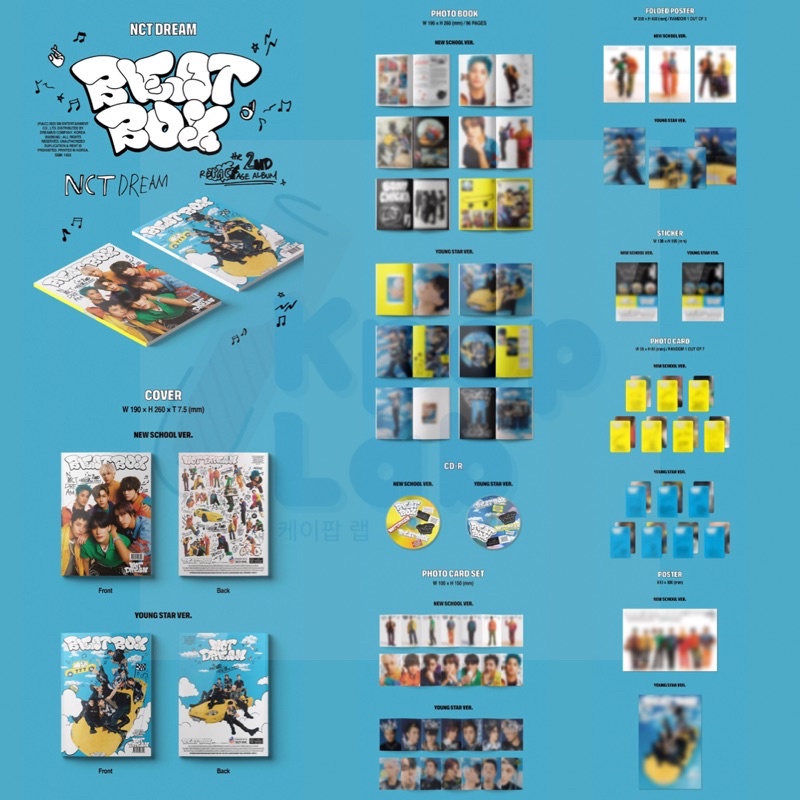 [READY STOCK] NCT DREAM - 2nd Album Repackage [Beatbox] SEALED + Poster (with Tube)