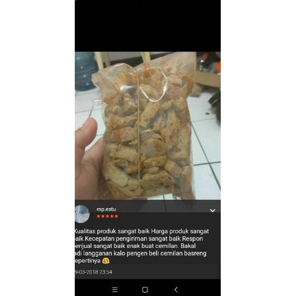 

Import Terlaris KERIPIK / KRIPIK BASRENG PEDAS MALING