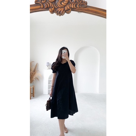 Emma Dress // Dress Littlebigcloth Dress Bigsize Dress Bumil Dress Polos Wanita