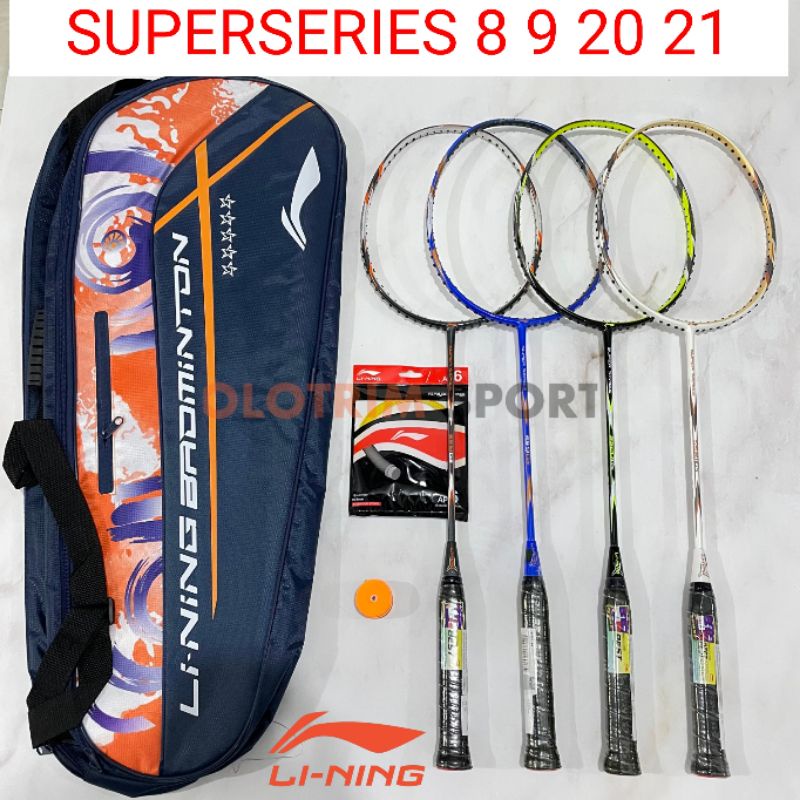 Raket Badminton Lining SuperSeries 8 9 20 21 G5 Gen 5 V Super Series SS Original