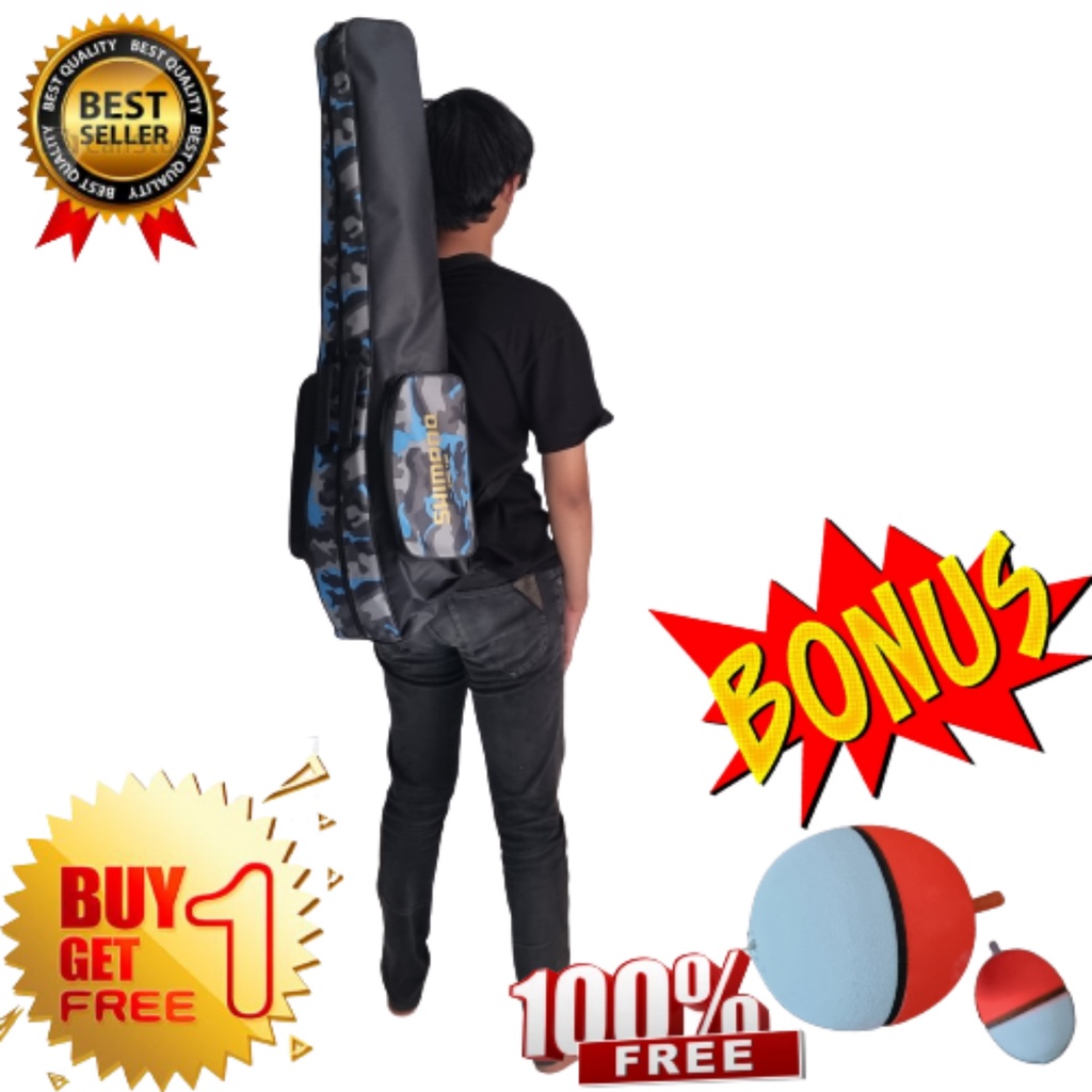 Tas pancing Ransel 100cm. Tas pancing murah. Tas pancing anti air. Tas pancing panjang 120cm. tas