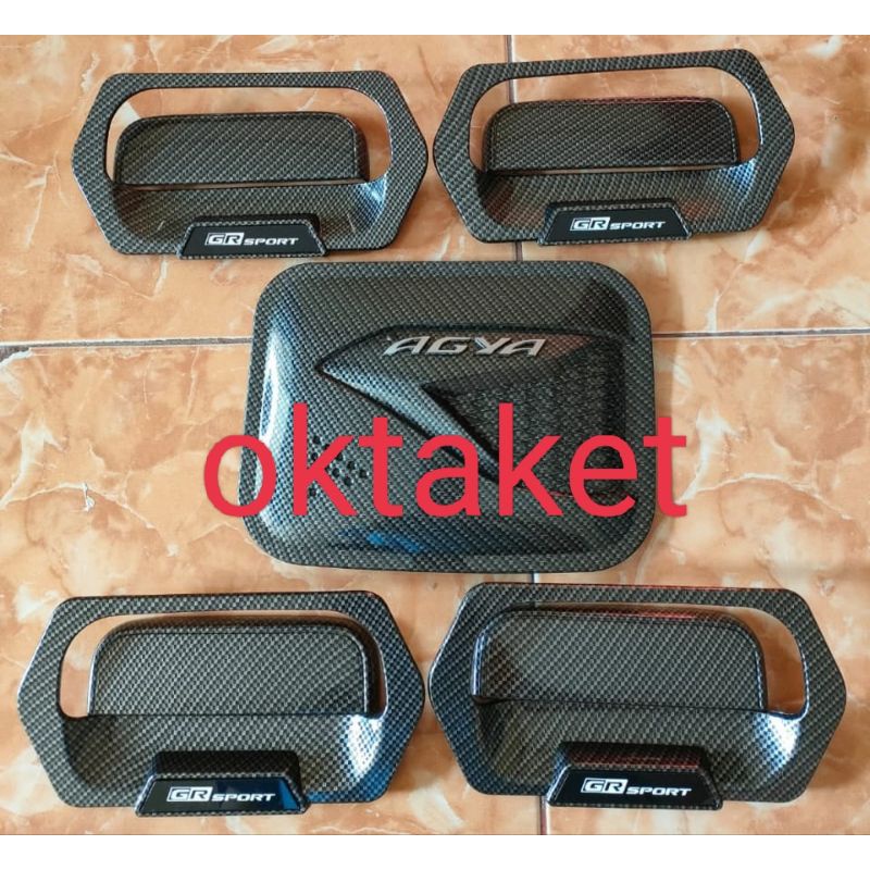 paket outer handle tank cover Agya Ayla 2021 2022 Gr Sport Carbon