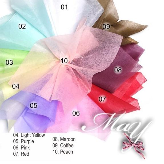 

38 lbr Kertas Tissue uk 48x48cm Flower Wrapping Cotton Paper Tipis