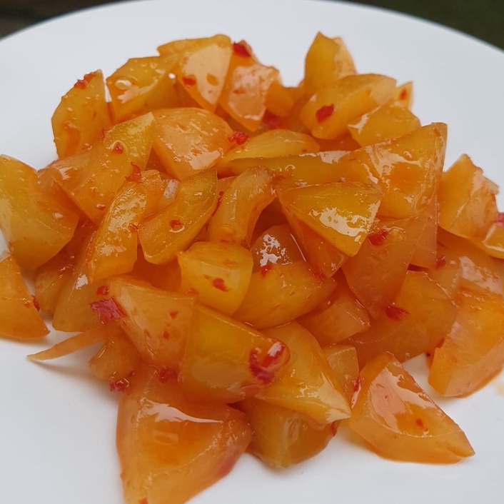 

Manisan Pala Cabai Sukajadi Manisan Pala Manisan Buah Pala 500 Gram