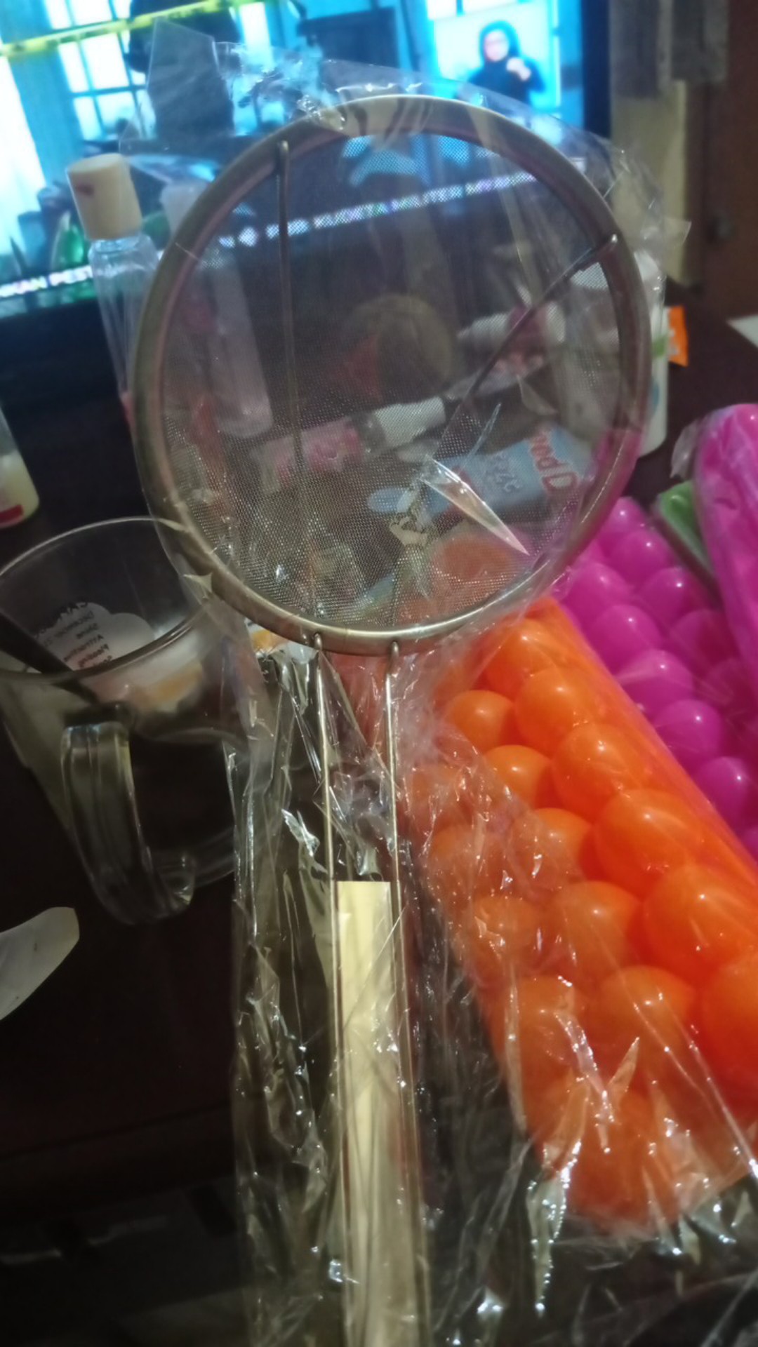 Saringan Serok Minyak Goreng/ Tirisan Minyak/bahan Stainles, Tahan Panas  500gr