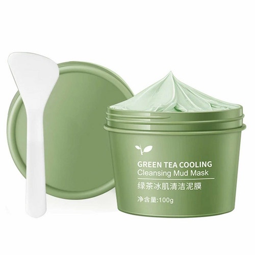 MAIGOOLE Green Tea Clay Mask Masker Wajah Green Tea Pore Clean Clay Mask 100gr Berfungsi Mencerahkan Warna Kulit Di Wajah XX033