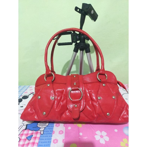 tas pesta, syantikk, merah merona