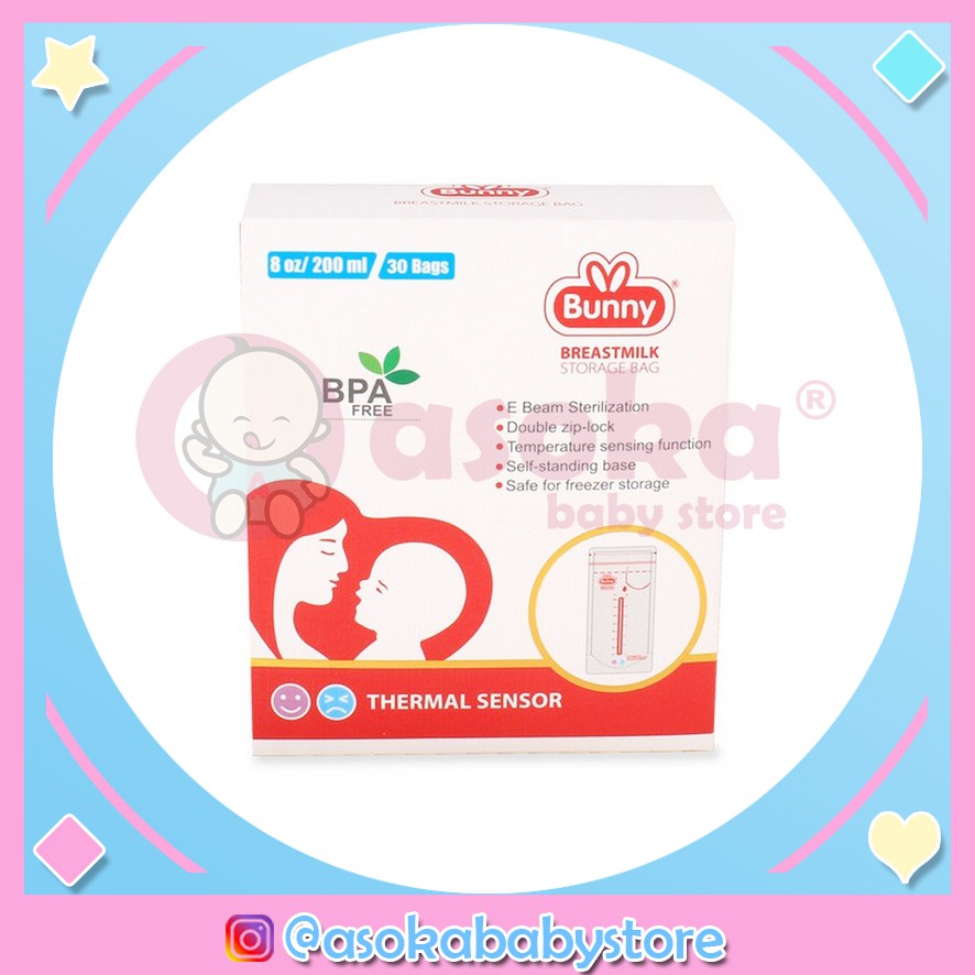 Bunny Kantong Asi Breast Milk Storage Bag 4Oz/ 100 ml ASOKA