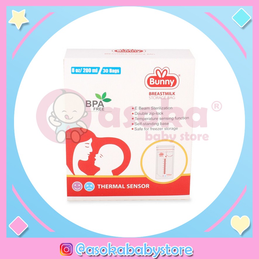 Bunny Kantong Asi Breast Milk Storage Bag 4Oz/ 100 ml ASOKA