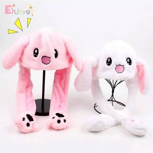 MOMBABY1 Dancing Magic Ear Rabbit Bunny / Topi Kelinci Tiktok Korea Terbaru