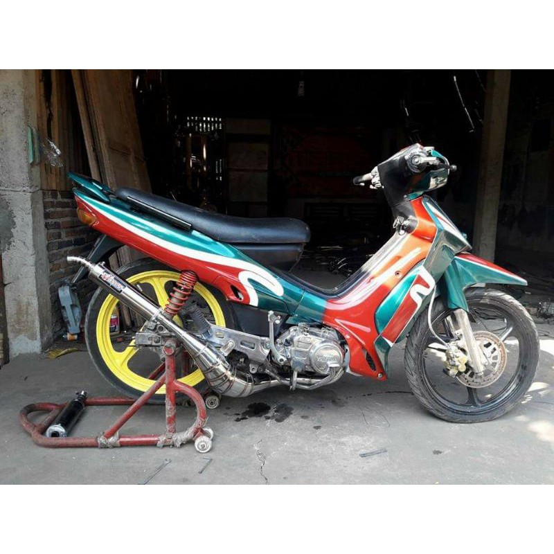 Knalpot Racing Fiz R, Fiz, Force 1, Kolong Full Krom by MAMS RACING
