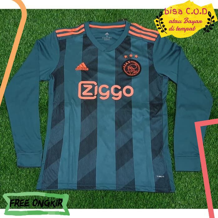 [COD]106 KAOS JERSEY PRIA AJAX AMSTERDAM AWAY LONGSLEEVE LS 2019/2020 BAJU OLAHRAGA GRADE