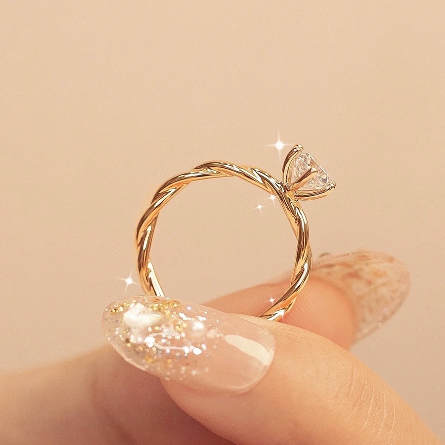 Cincin Bahan S925 Silver Adjustable Untuk Wanita