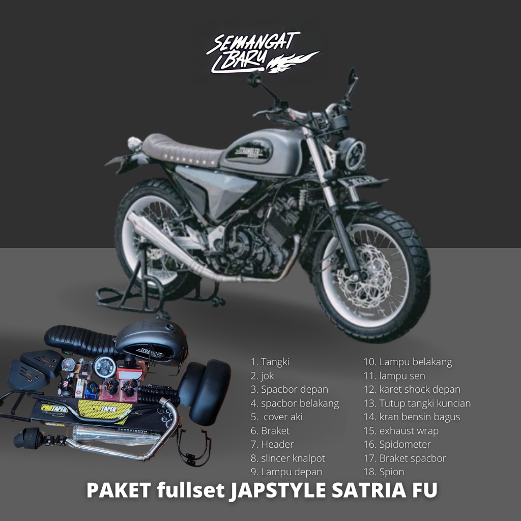 PAKET fullset JAPSTYLE SATRIA FU