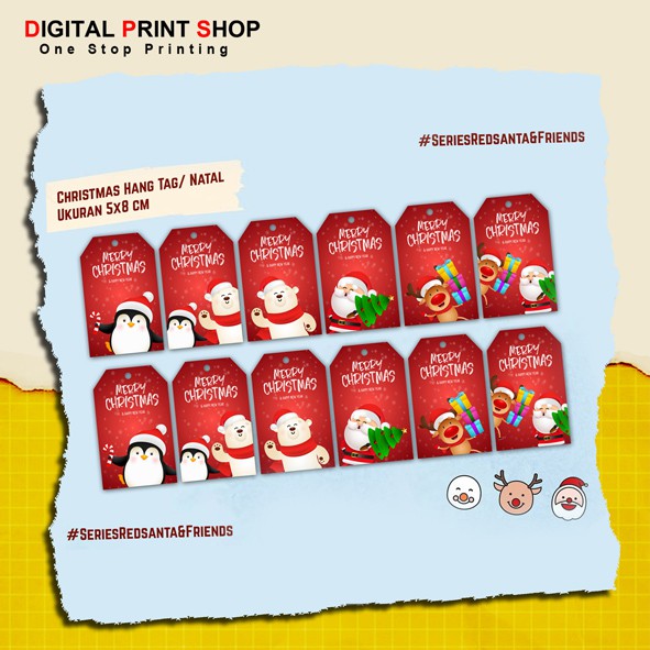 

Hang Tag Natal/ Label Natal/ Hangtag Christmas