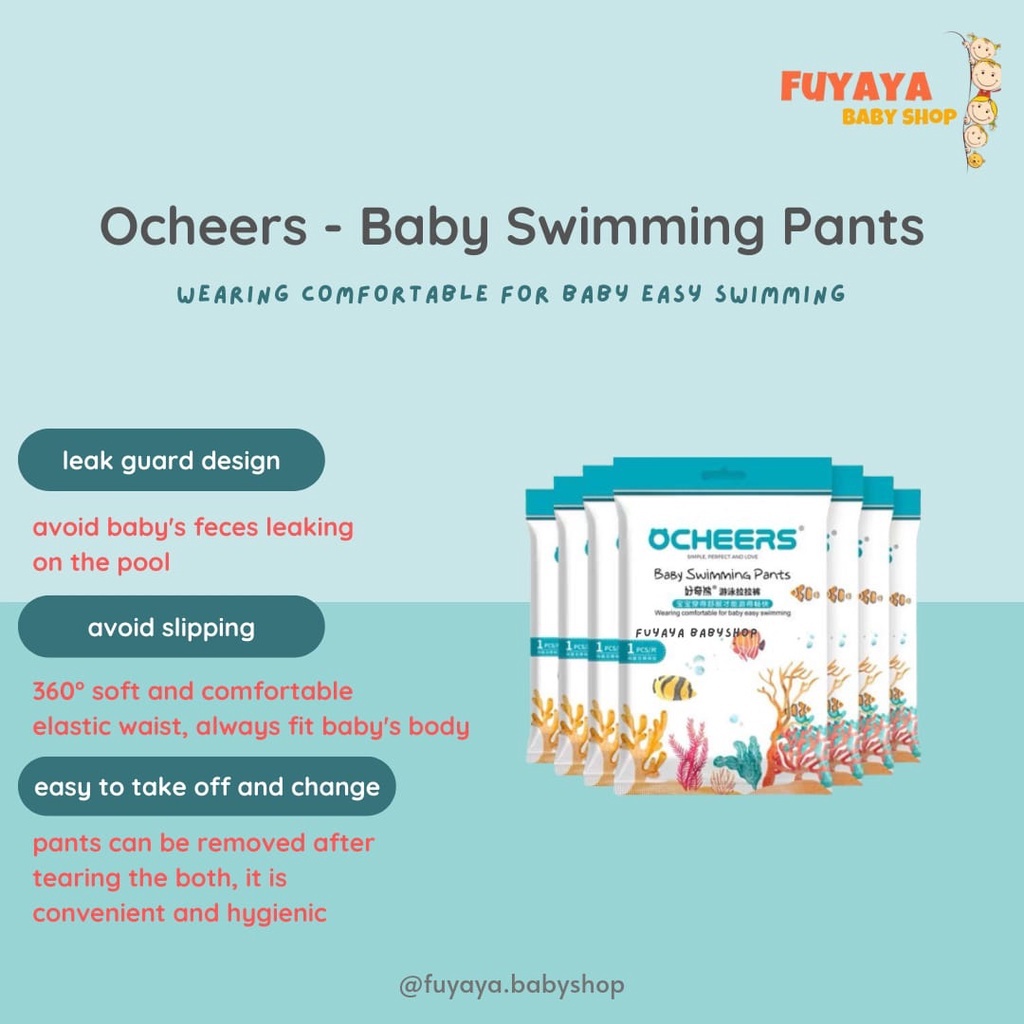 Baby Swim Pants / Popok Renang Anak Anti Bocor / Swimpants / swim diapers