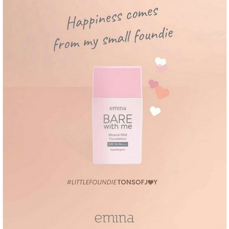 ★ BB ★ EMINA Bare With Me Mineral Mild Foundation SPF 25 PA+++