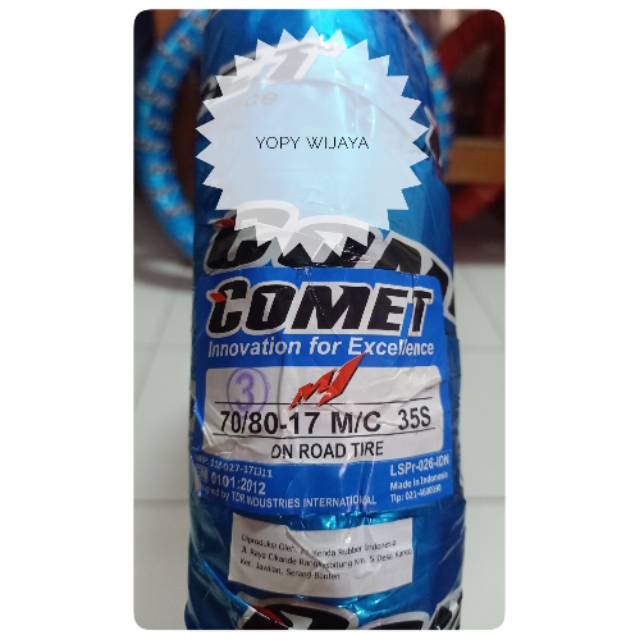 BAN LUAR RODA KARET BAN 70 80 17 COMET