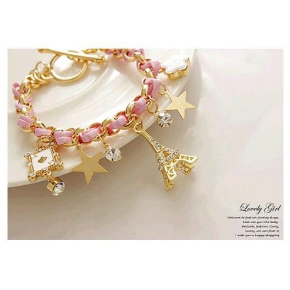 MORYMOSHI G18 Gelang Wanita Paris Fashion Aksesoris Korea