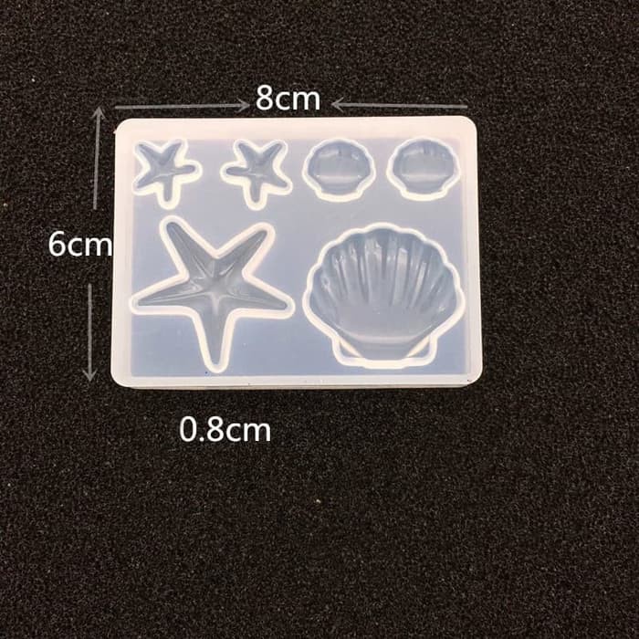 Charms Silicone Molds - Starfish and Seashell Shape