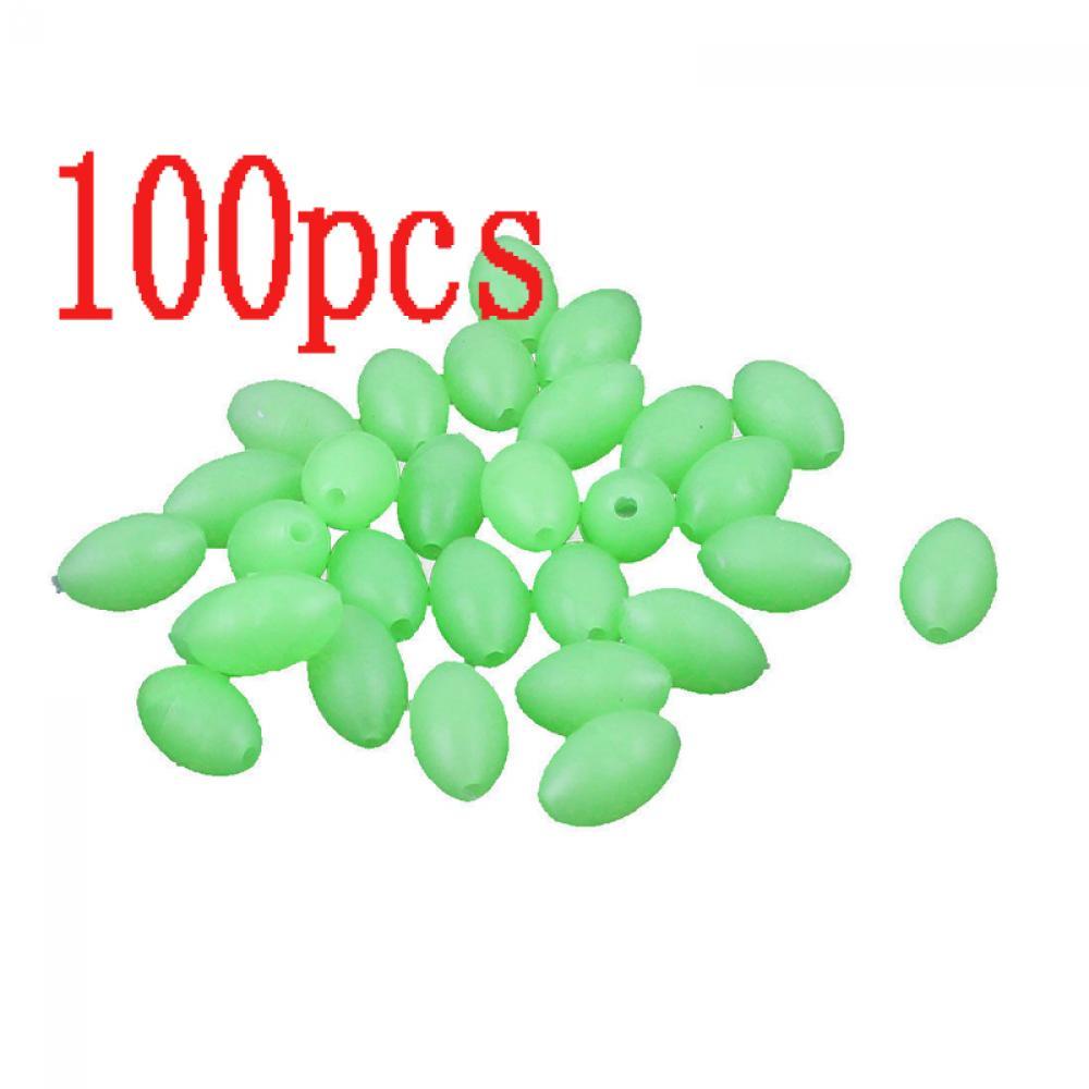 TOP 100pcs Manik-Manik Luminous 5mm X 3.4m Pencahayaan Plastik Menyala Dalam Gelap