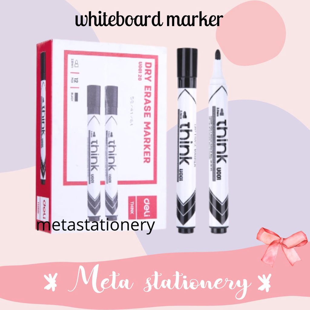 

Spidol Papan Tulis / Whiteboard Marker Pen Deli U001