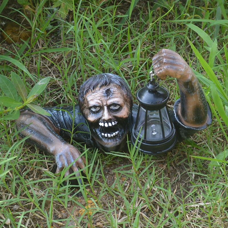 Ornamen Patung Zombie Undead Untuk Halloween