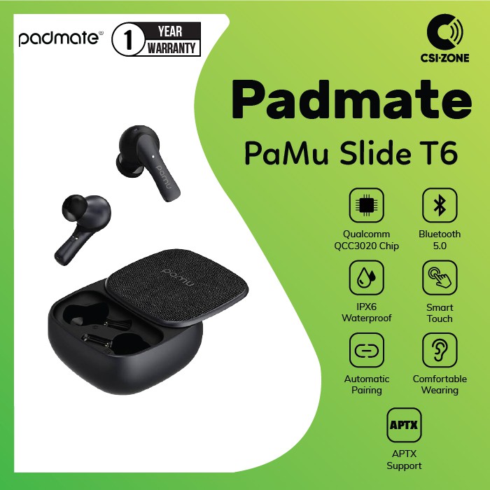 Padmate Pamu T6 True Wireless / TWS Earphone