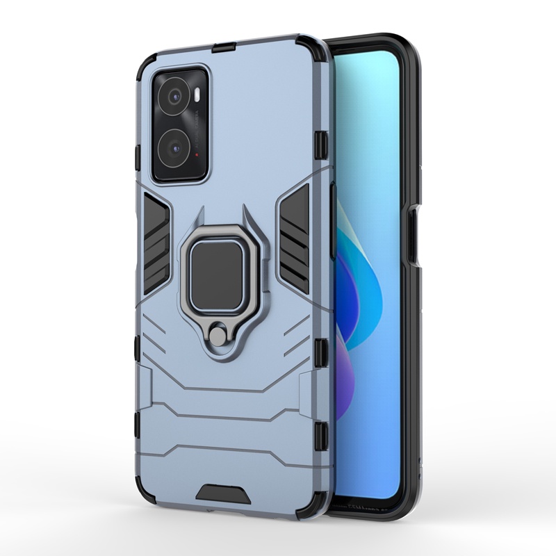 Casing Armor Shockproof + Stand Holder Magnetik Untuk OPPO Realme 9i / 9i