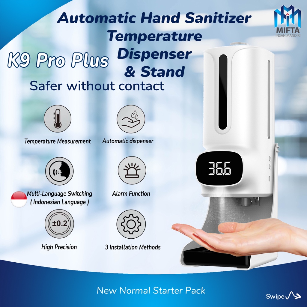 K9 PRO PLUS &amp; STAND / K9 PRO PLUS HAND SANITIZER DISPENSER 2 IN 1