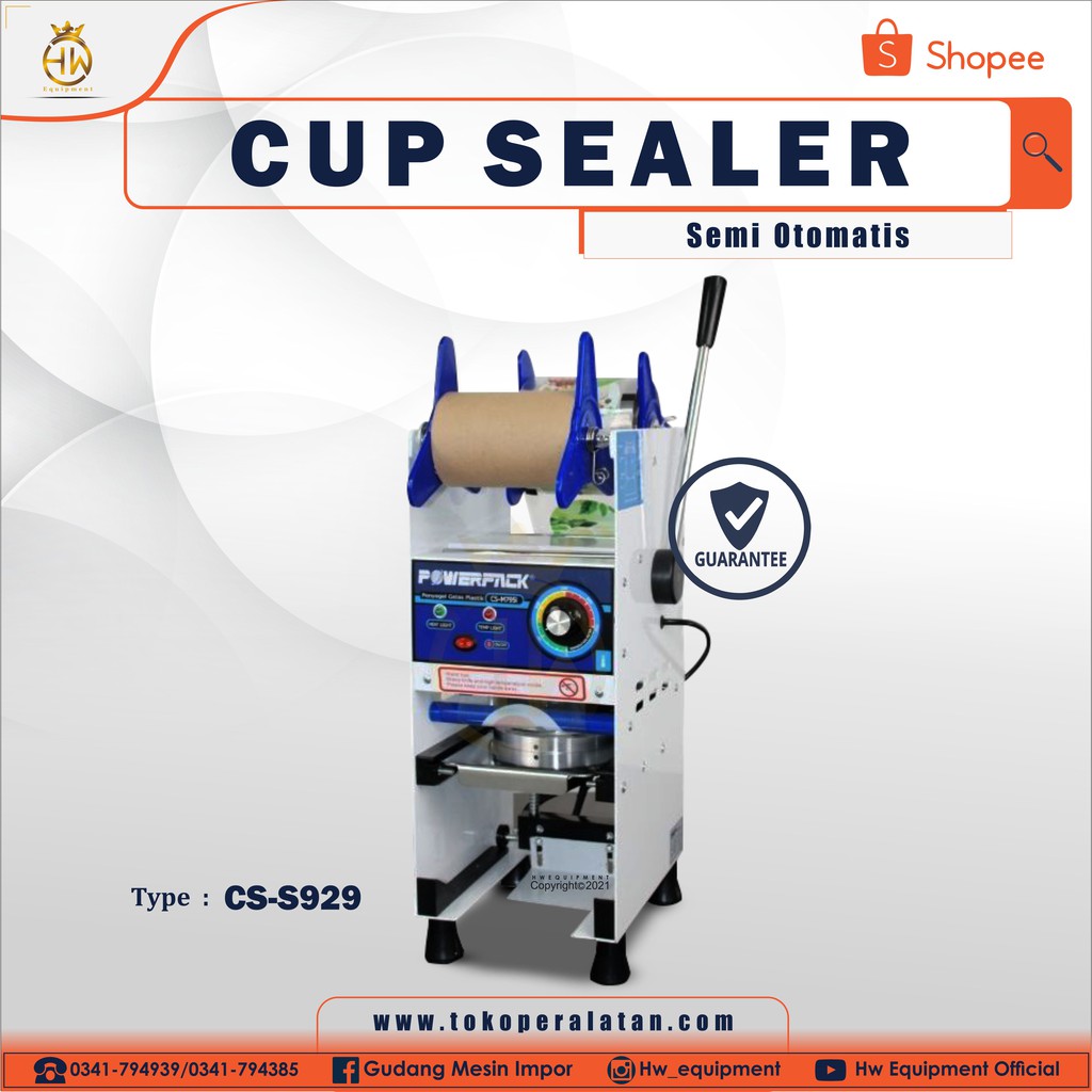 

Mesin Pengemas Cup Sealer - CUP SEALER SEMI MANUAL