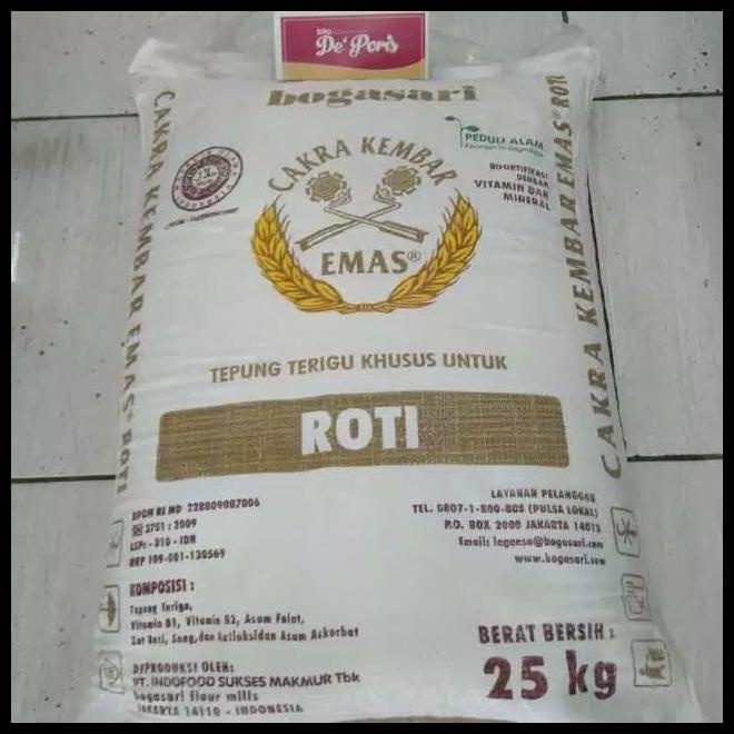 

Tepung Cakra Kembar Emas 25Kg