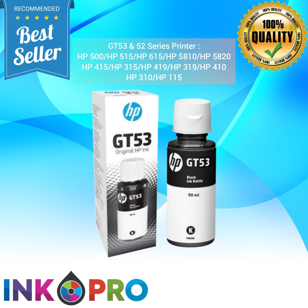 Tinta HP GT53 GT52 PREMIUM Untuk Printer GT5810 GT5820 New Model