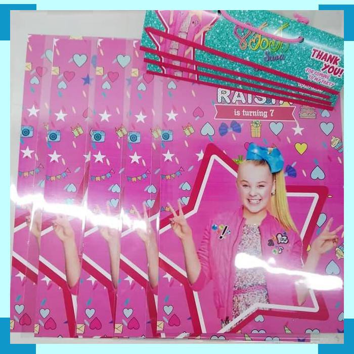 

Plastik snack jojo siwa bingkisan snack jojo siwa