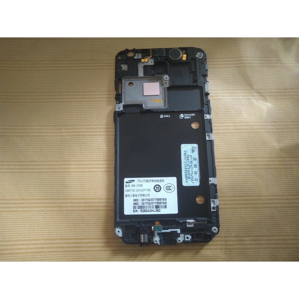 Samsung J7008 Housing Frame Speaker Home Button Bawaan HP Ori