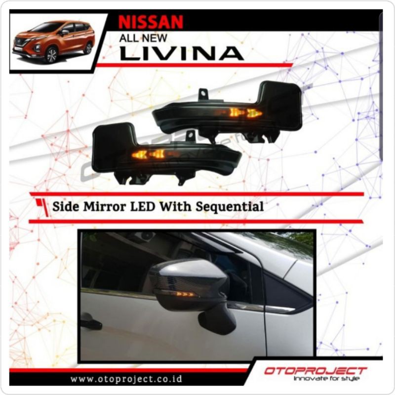 Lampu Sen Spion Innova Reborn , Fortuner New, Livina New, Hilux New, Xpander PNP Merk Otoproject