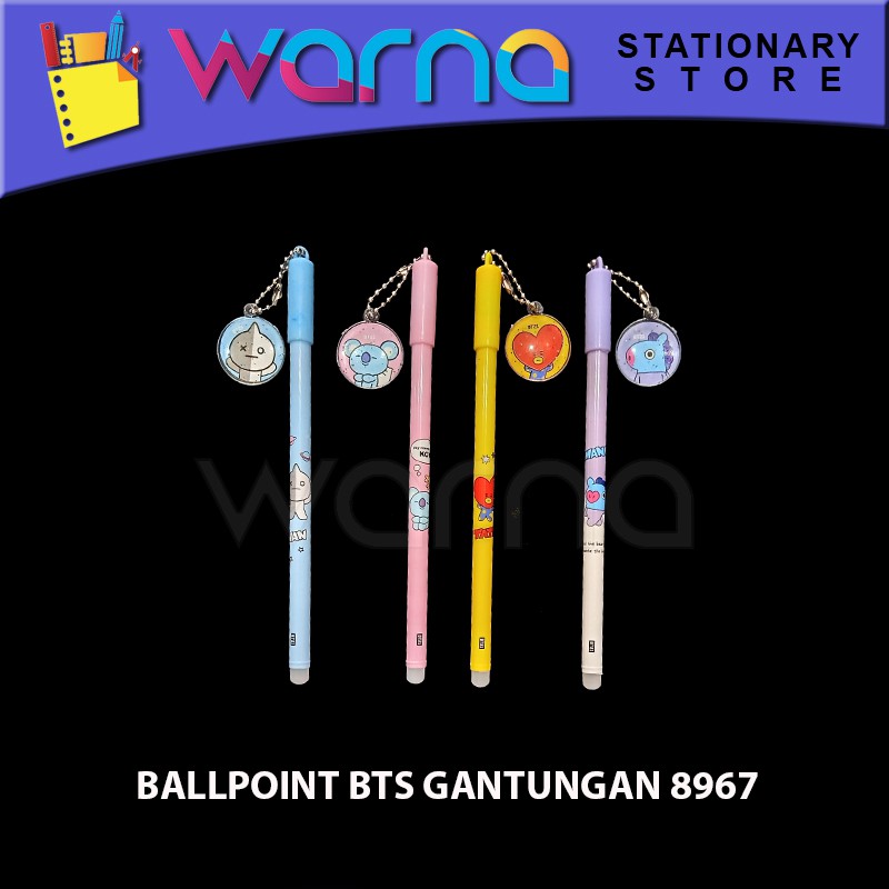

PULPEN PEN BOLPEN BALLPOINT BTS GANTUNGAN KOIN 8967