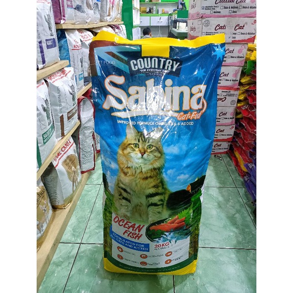 GRAB/GOJEK SABINA CAT OCEANFISH 20KG / SABRINA - SABINA CAT / MAKANAN KUCING