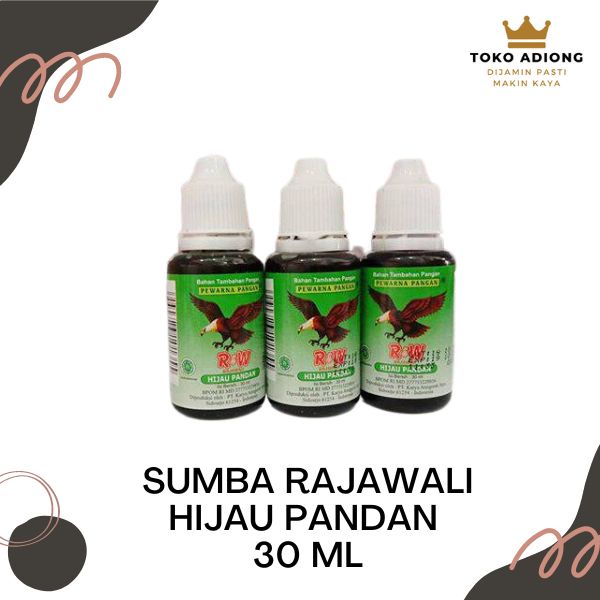 

PEWARNA MAKANAN RAJAWALI 30 ML / PEWARNA RAJAWALI - HIJAU PANDAN RW