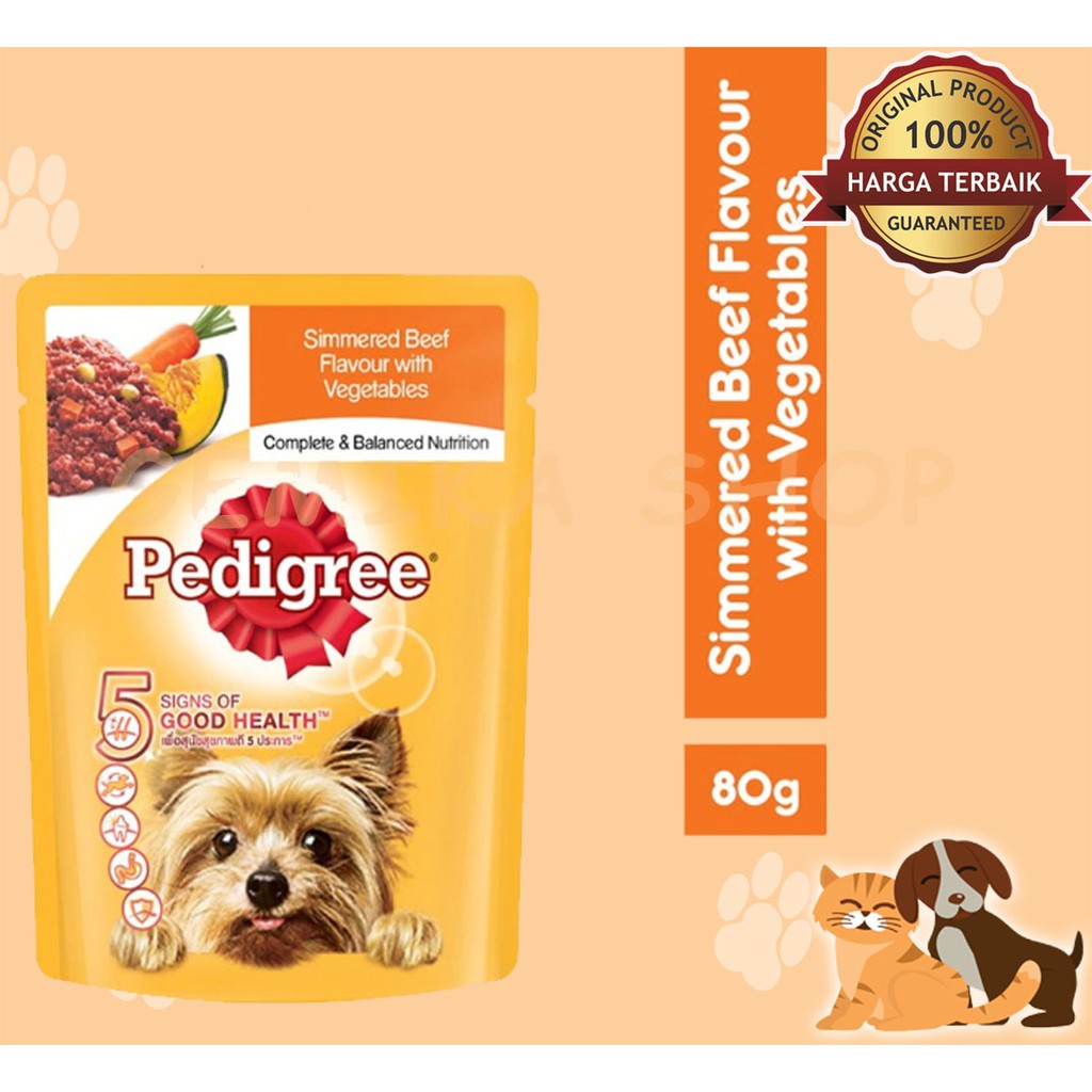 PEDIGREE POUCH 80GR ALL VARIAN ( ADULT / PUPPY )