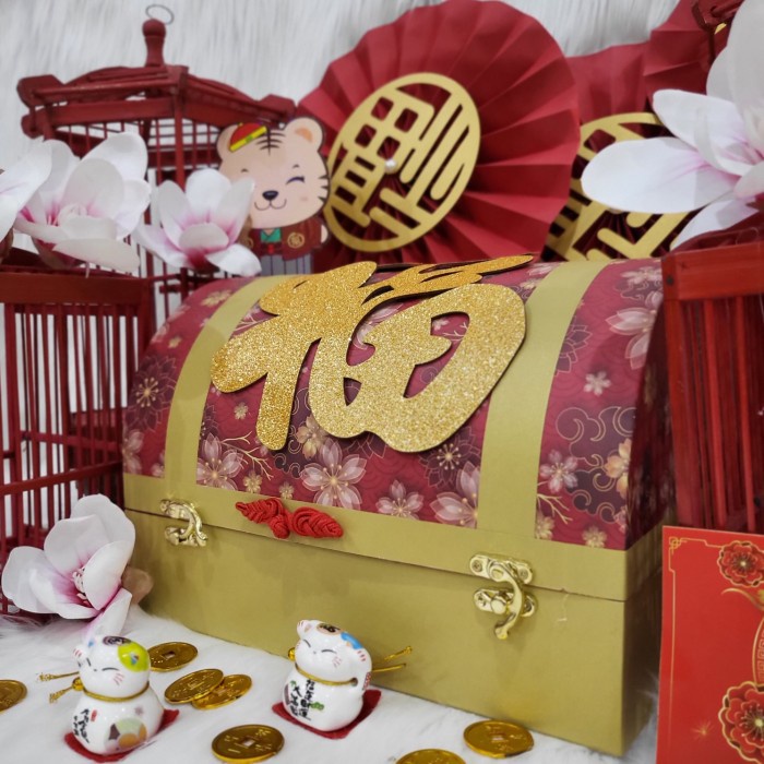 

Paket box dekorasi sakura hampers imlek cny parcel kado kue kering 20