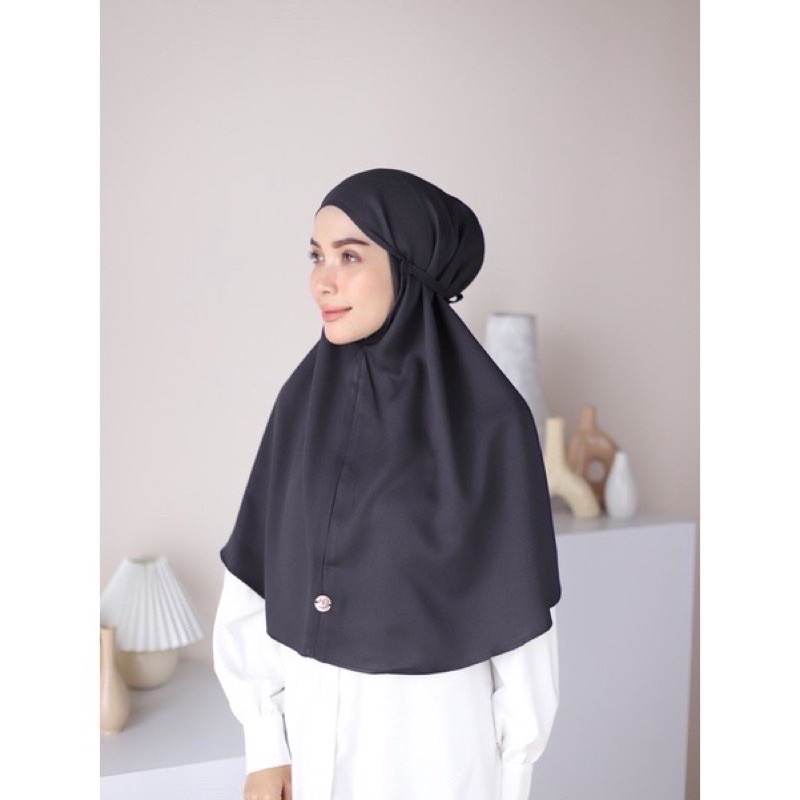Sovva Label - Bergo Maryam Hijab Instan Tali Bahan Premium Lady Zara-5