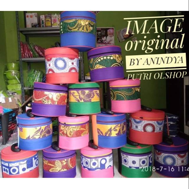 Tenong Bulat Tas Serbaguna Untuk Piknik Bekal Makan Tas Kosmetik dan Penyimpanan beras kondangan