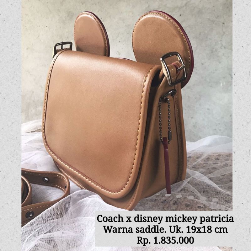 Coach X Disney Mickey Patricia saddle